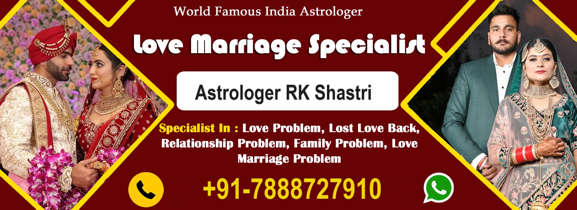 World Famous Astrologer RK Shastri Ji +91-7888727910